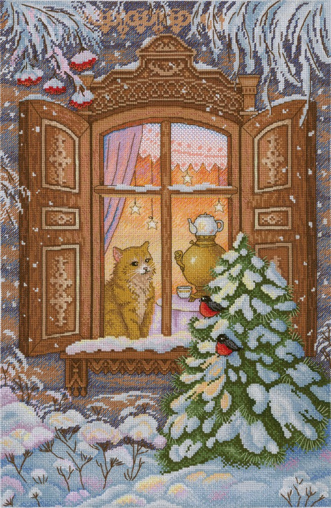 Freezing Window SNV-640 cross stitch kit by MP Studio