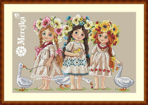 Friends SK42 cross stitch kit by Merejka