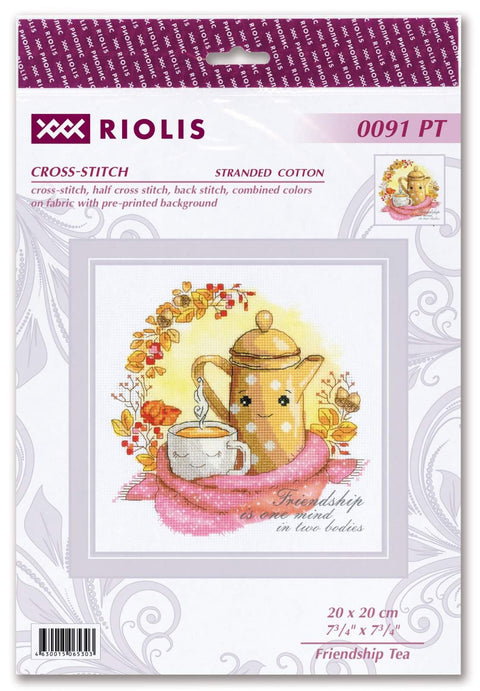 Friendship Tea. Cross Stitch kit by RIOLIS Ref. no.: 0091 PT