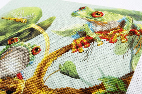 Frogs cross stitch kit by RIOLIS Ref. no.: 0083 PT