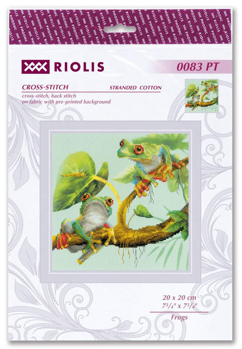 Frogs cross stitch kit by RIOLIS Ref. no.: 0083 PT