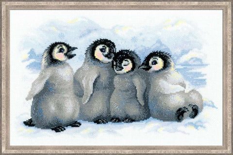 Funny Penguins - Cross Stitch Kit from RIOLIS Ref. no.:1323