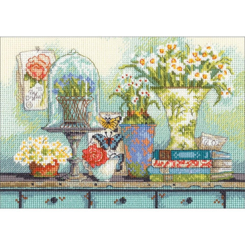 Garden Collectibles (17.78 x 12.7 cm) - Cross Stitch Kit by DIMENSIONS