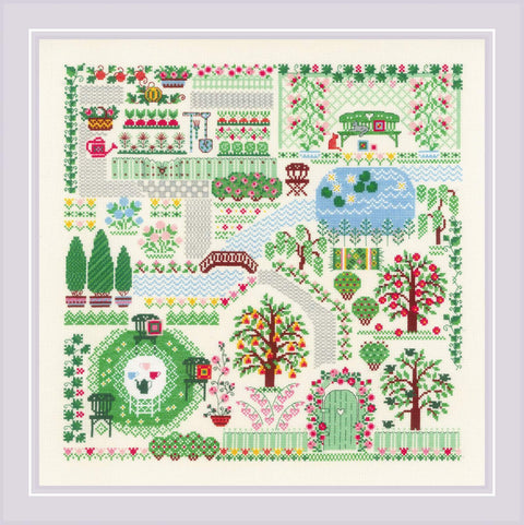 Garden. Cross Stitch kit by RIOLIS Ref. no.: 2047