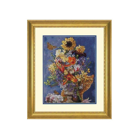 Garden in Gold (27 x 38 cm) - Cross Stitch Kit by DIMENSIONS