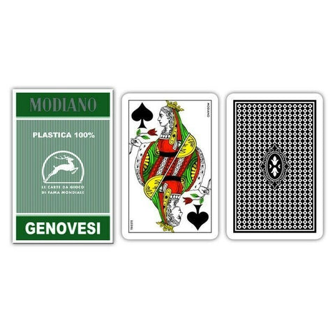 Modiano Genovesi Tarot Playing Cards Green