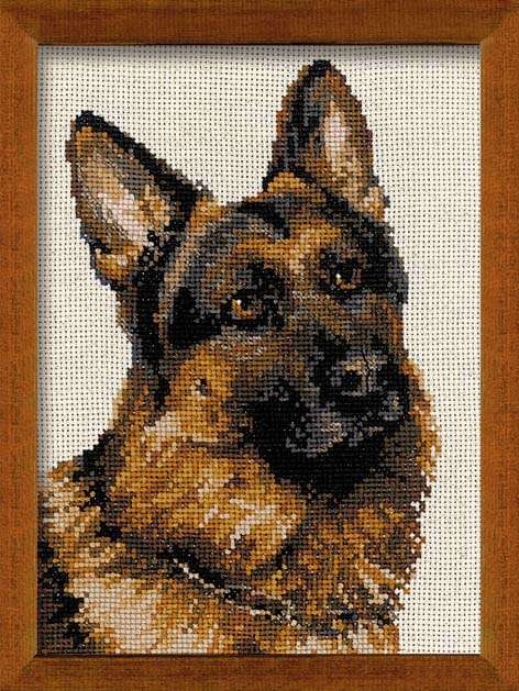 German Shepherd - Cross Stitch Kit from RIOLIS Ref. no.:1068