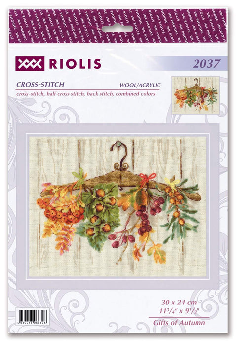 Gifts of Autumn. Cross Stitch kit by RIOLIS Ref. no.: 2037