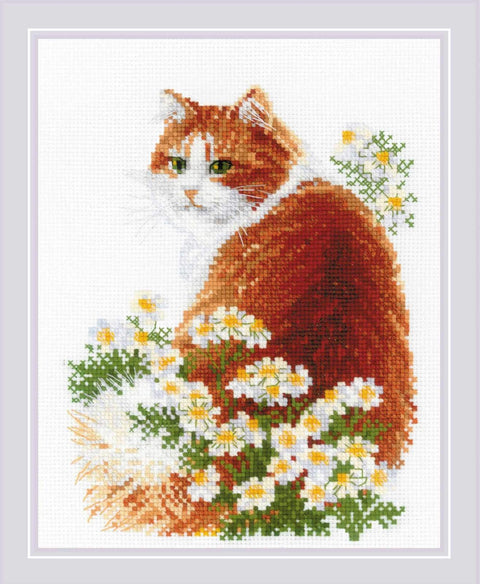 Ginger Meow. Cross Stitch kit by RIOLIS Ref. no.: 2110