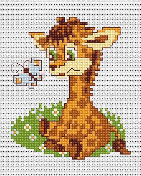 Giraffe SB044 - Cross Stitch Kit by Luca-s