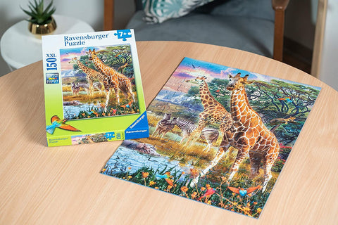 Giraffes in Africa 150 Piece Puzzle