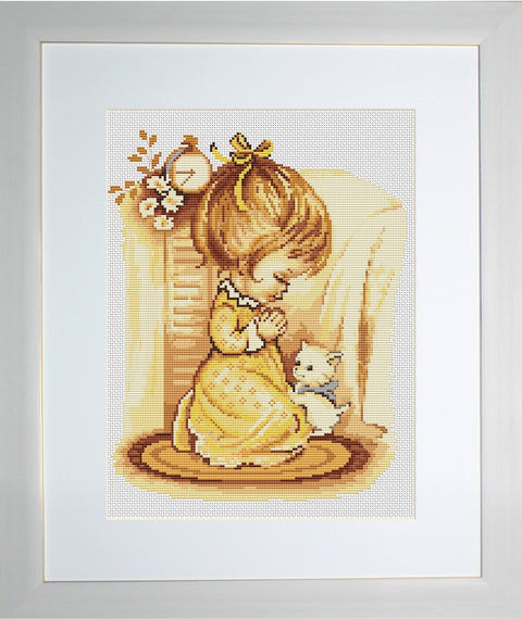 Girl's Prayer SB270 - Cross Stitch Kit by Luca-s