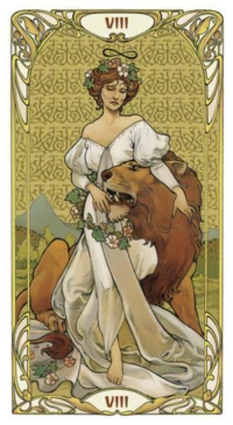 Golden Art Nouveau tarot cards Lo Scarabeo