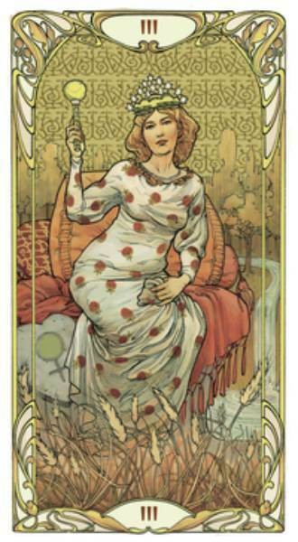 Golden Art Nouveau tarot cards Lo Scarabeo