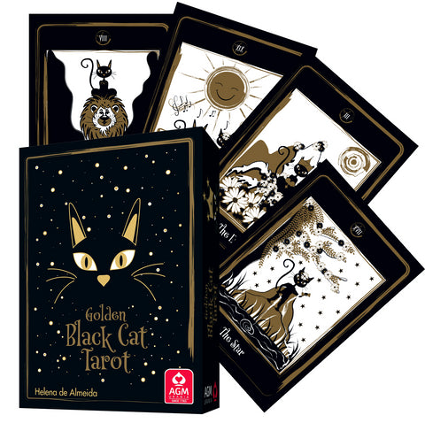 Golden Black Cat Tarot Cards