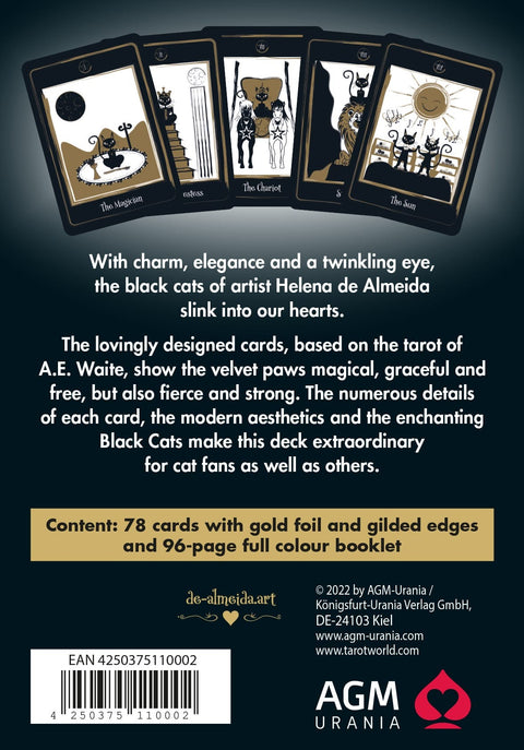 Golden Black Cat Tarot Cards