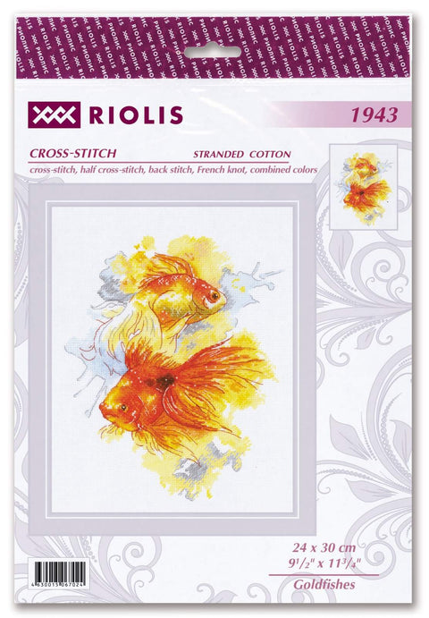 Goldfishes cross stitch kit by RIOLIS Ref. no.: 1943