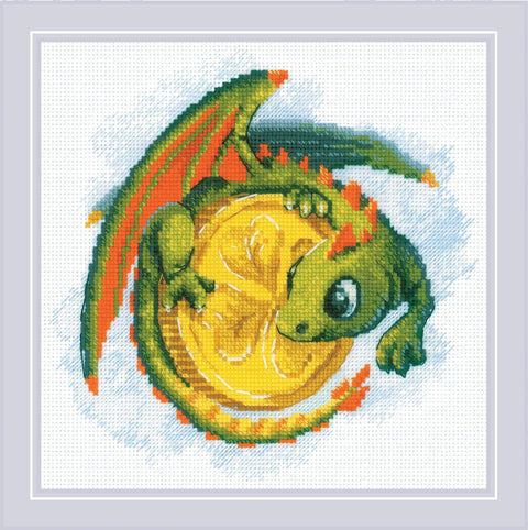 Good Luck Coin. Cross Stitch kit by RIOLIS Ref. no.: 2142