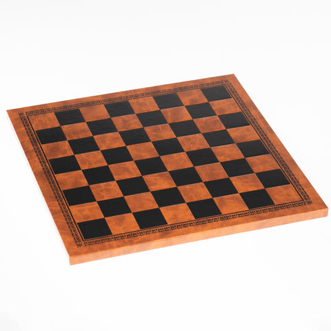 GREEK MYTHOLOGY: Handpainted Chess Set with Beautiful Leatherette Chessboard