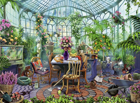 Greenhouse Mornings 500 Piece Puzzle