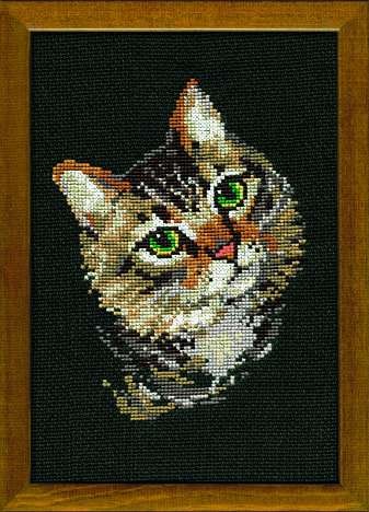 Grey Cat  - Cross Stitch Kit from RIOLIS Ref. no.:766