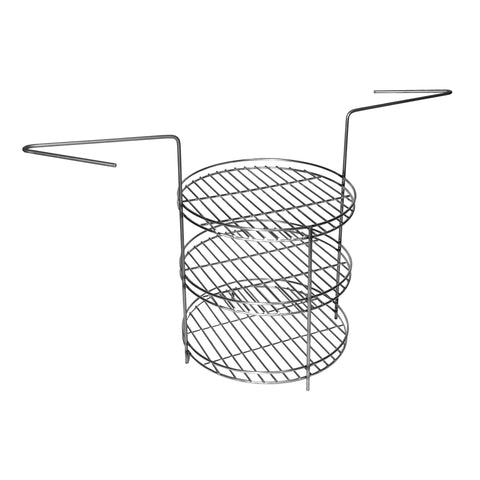 Metal Baking Rack with Ring, Adjustable Stand, 27 cm Diameter, 36 cm High, Multi-Level Kitchen Food Display Rack HOBi.LT