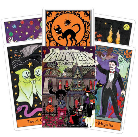 Halloween deck book set US Games Systems