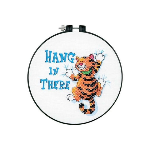 Hang in There (15 cm) - Cross Stitch Kit by DIMENSIONS