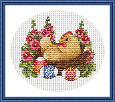 Happy Easter SK65 cross stitch kit by Merejka