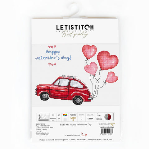 Happy Vallentine’s Day SLETI983 - Cross Stitch Kit