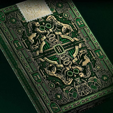 Harry Potter Slytherin Green Theory11 playing cards