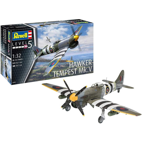 Hawker Tempest V - Plastic Modelling Kit By Revell