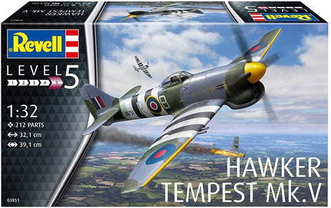 Hawker Tempest V - Plastic Modelling Kit By Revell