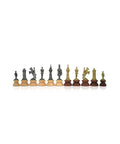 Camelot Chess Pieces, Metal & Wood, Gold/Silver Plated, Italian Made, King 9cm