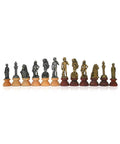 Florentine Chess Pieces, Handcrafted, Gold & Silver, Made in Italy, King 8.3cm