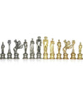 Napoleon Metal Chess Pieces, Gold & Silver Plated, Made in Italy, 8.2cm King