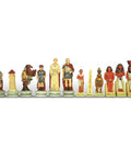 Romans vs Egyptians Chess Pieces, Hand-Painted Resin, Made in Italy, King 8cm