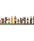 Waterloo Battle Chess Pieces Set, Hand-Painted Resin, King 8cm, Made in Italy