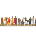 Trojan War Chess Set Pieces, Hand-Painted Resin, Made in Italy, 8cm King