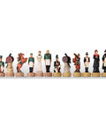 Napoleon vs Russia Chess Pieces Set, Hand-Painted Resin, 8cm King, Italy