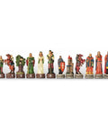 Robin Hood Chess Pieces Set, Hand-Painted Resin, Made in Italy, 8 cm