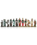 Hand-Painted Metal Chess Set, Romans vs Barbarians, Made in Italy, King 7.5cm