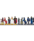 Historical King Arthur Chess Piece, Hand-Painted Resin, 8cm, Made in Italy
