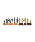 Camelot Medieval Chess Pieces, Metal & Wood, Gold/Silver, 11cm King, Italy