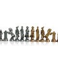Napoleon Metal Chess Pieces Set, Gold & Silver Plated, Italian, King 10cm