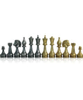 Classic Metal Chess Pieces, Gold & Silver Plated, King 10 cm, Italy