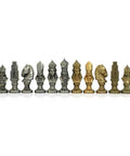 MONCADA Metal Chess Pieces, Gold & Silver Plated, Handmade in Italy