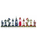 Mary Stuart Historical Hand-Painted Metal Chess Set, Made in Italy