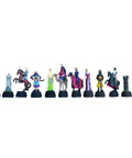 Hand-Painted Pewter Chess Set: Crusaders vs Saracens, Italian, 12.5cm King