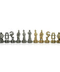 Samurai Metal Chess Pieces, Gold & Silver Plated, Made in Italy, King 10cm